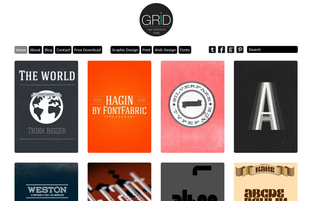 Grid Gratis WordPress theme