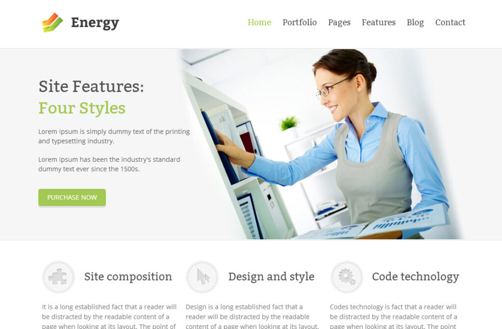WordPress Theme Energy