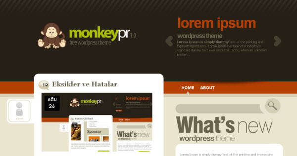Monkey pr free wordpress theme