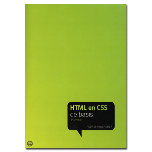 Boek Html en CSS de basis, 3e editie