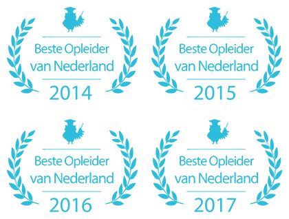 Beste Opleider van Nederland 2014, 2015, 2016 en 2017