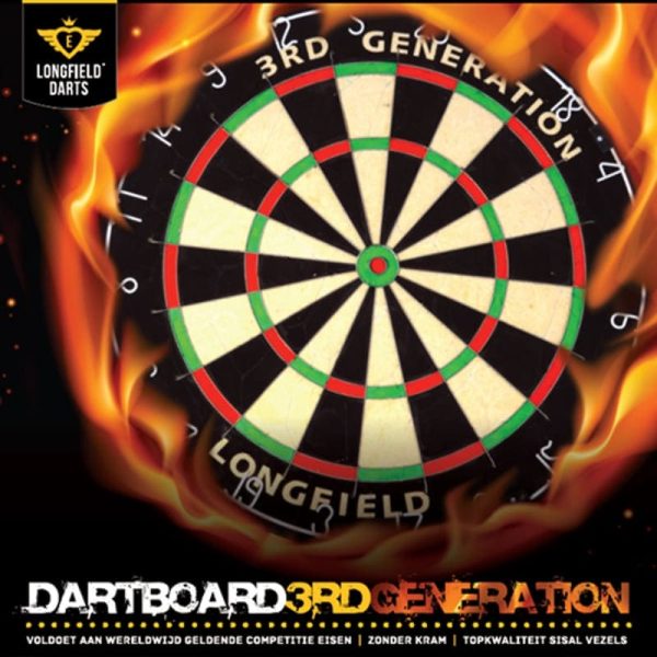 Longfield 3RD Generation dartbord verpakking