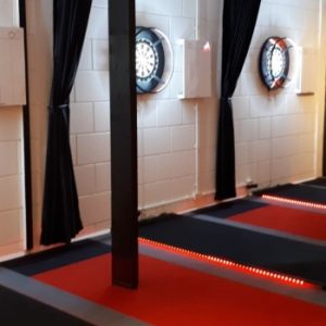 De dartbanen bij Shopdarts Barendrecht