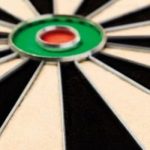 Goed dartbord close up