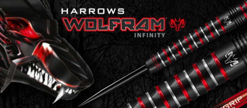 Harrows Wolfram Infinity dartpijlen banner