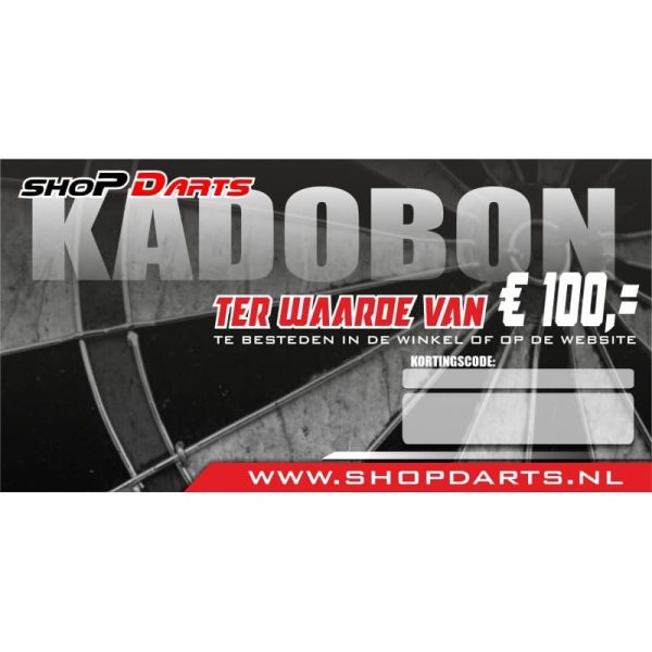 Shopdarts Kadobon 100 euro