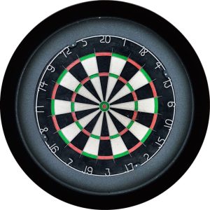 Vooraanzicht Grandslam dartbord verlichting