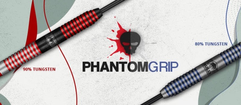 Bull's Phantom Grip 90% red dartpijlen banner