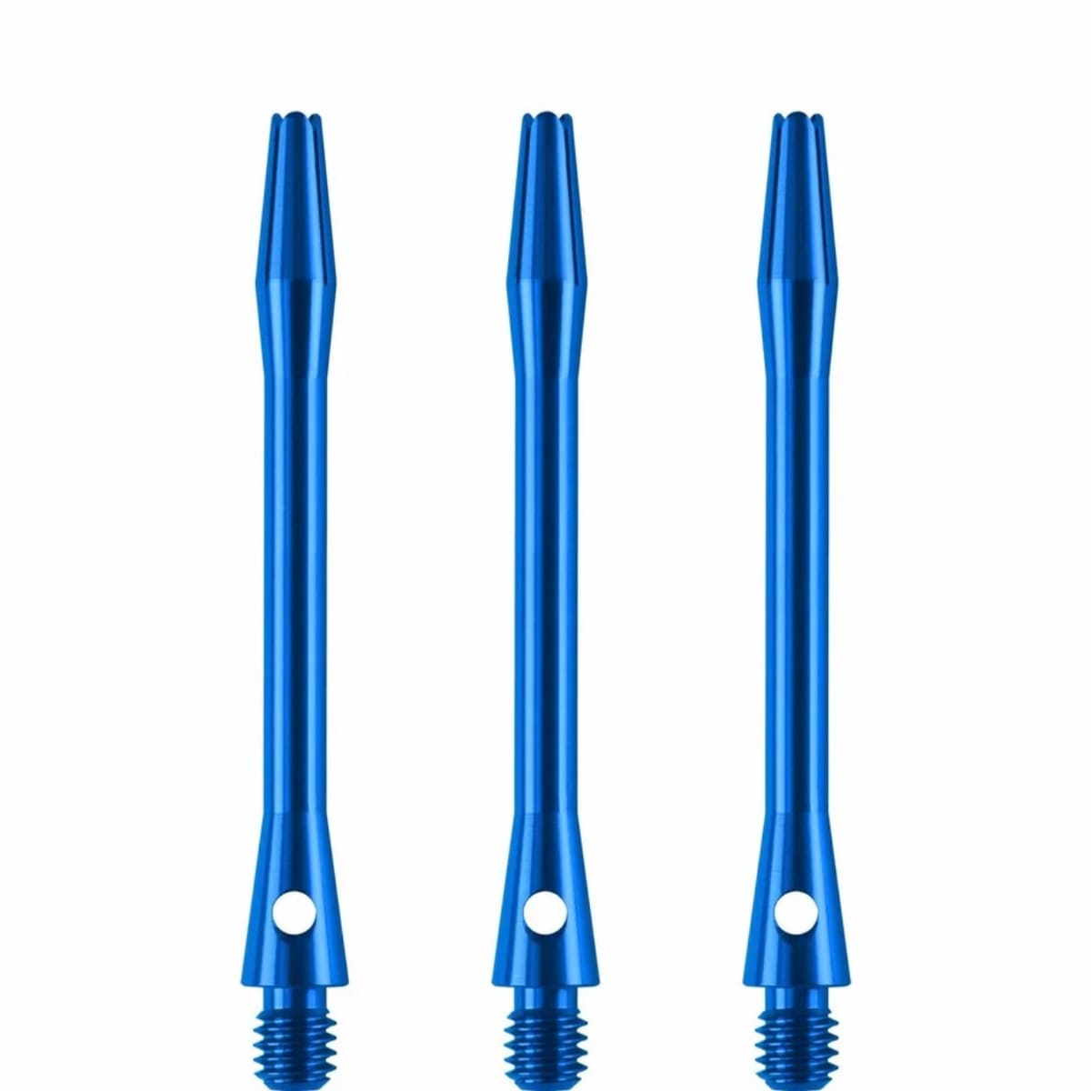 Medium blauwe Bull's Simplex aluminium dart shafts