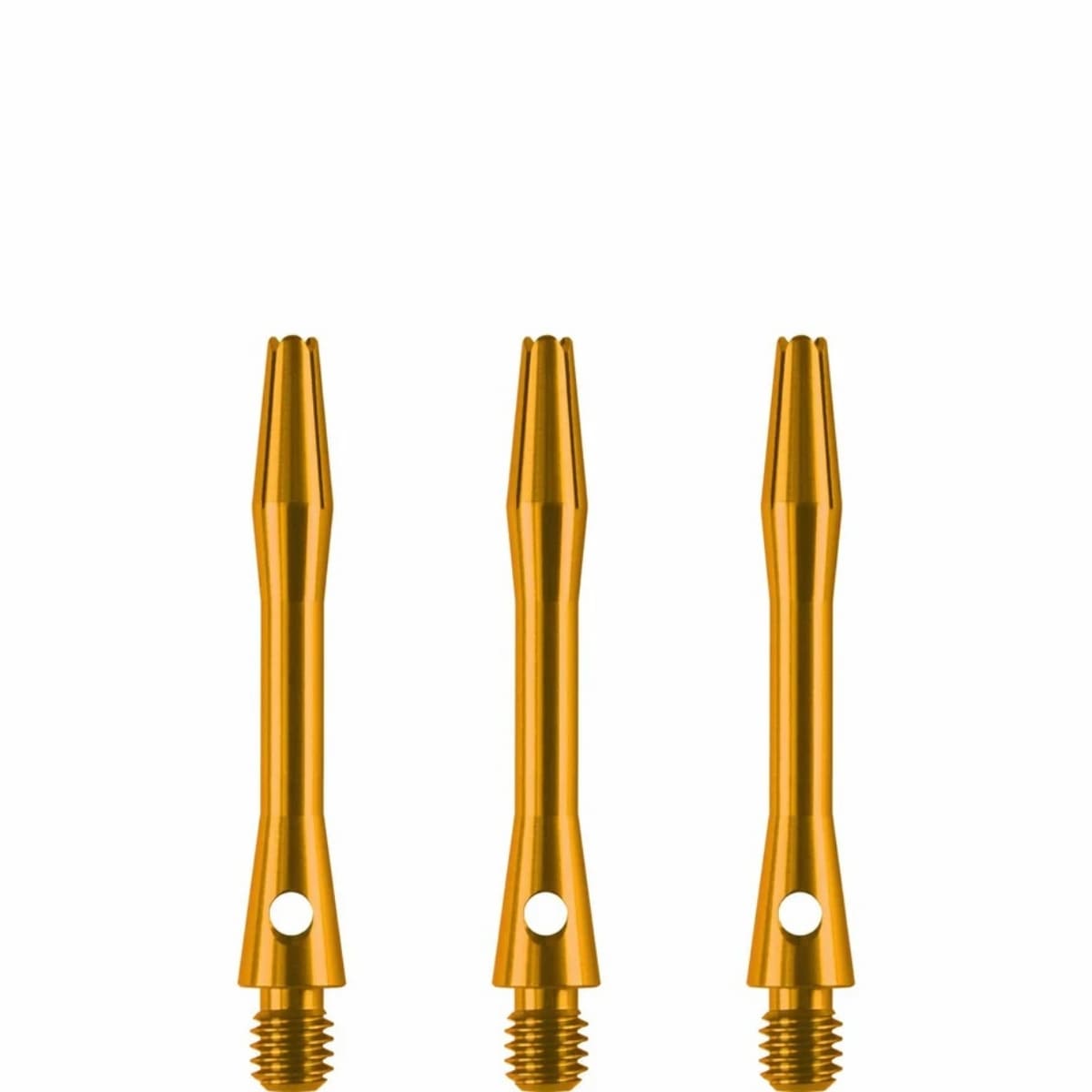 Korte gouden Bull's Simplex aluminium dart shafts