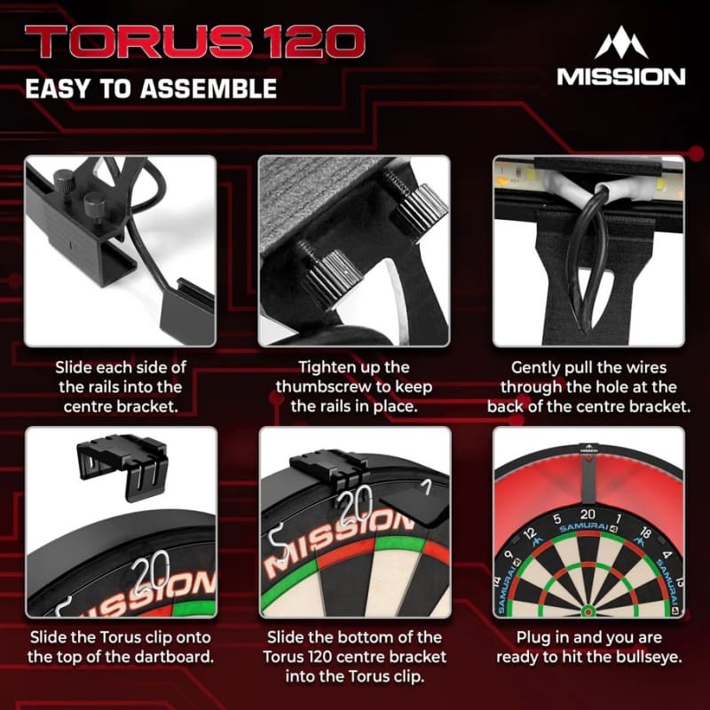 Mission Torus 120 graden LED - Dartbord verlichting - Afbeelding 4