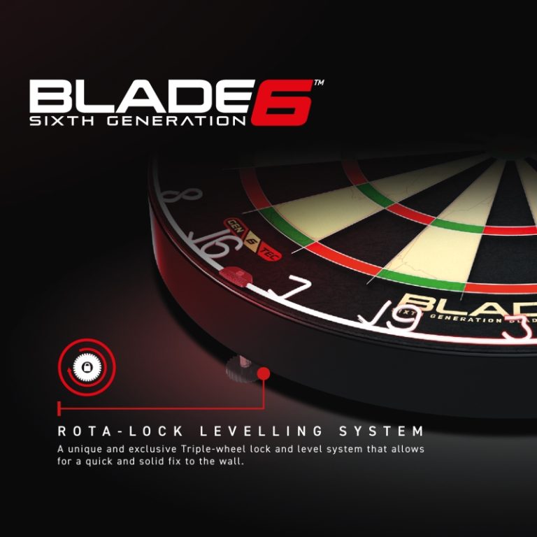 Winmau Blade 6 met Rotalock Professioneel Dartbord