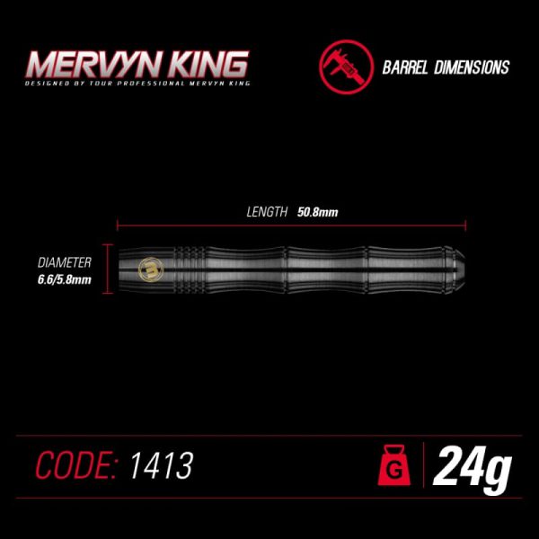 Mervyn King black darts 24 gram