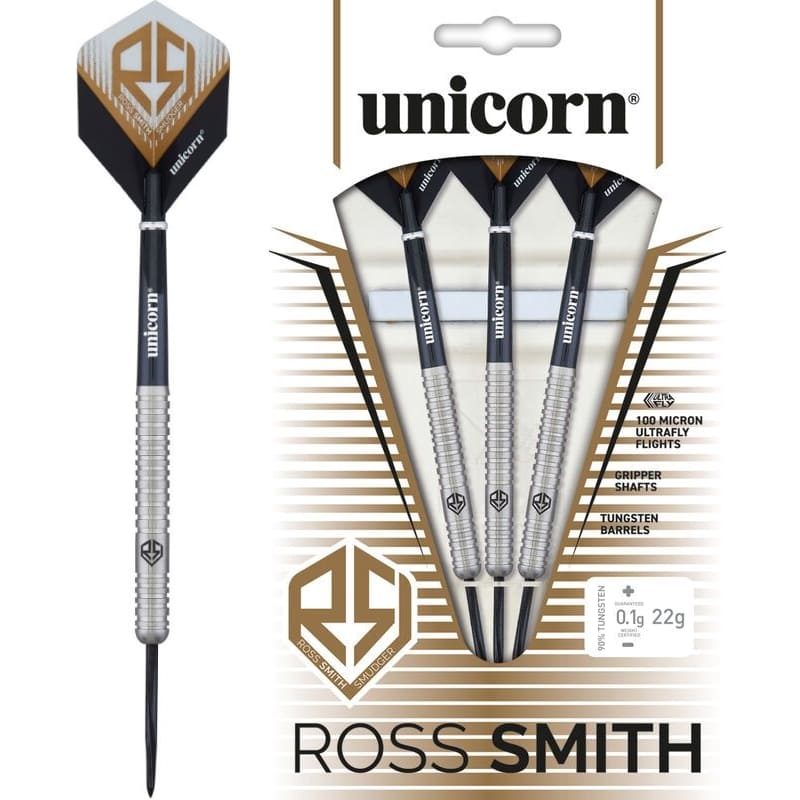 Unicorn Ross Smith 90% tungsten natural dartpijlen