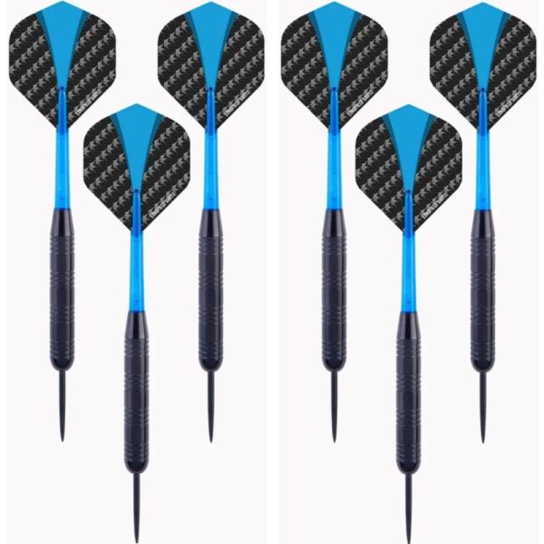 Longfield Steeltip Darts Black Coated 2 Sets
