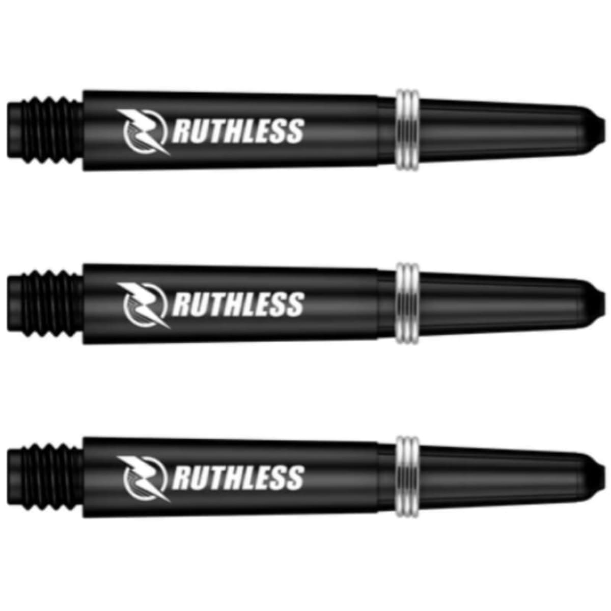 Ruthless Deflectagrip nylon dart shafts met grip rings