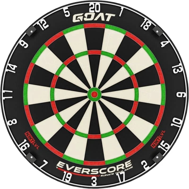 GOAT Everscore NXT LVL professioneel dartbord met houten achterkant voor geluidsdemping