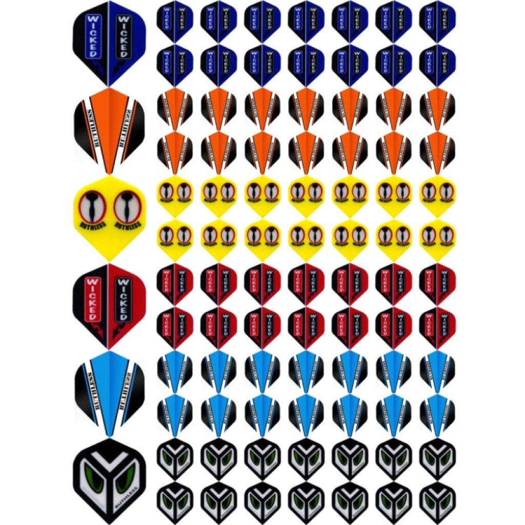 Ruthless Bulkzak 100 micron No.2 dart flights