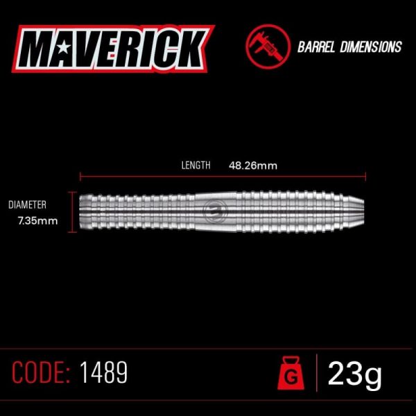Winmau Maverick barrel dimensions 23 gram