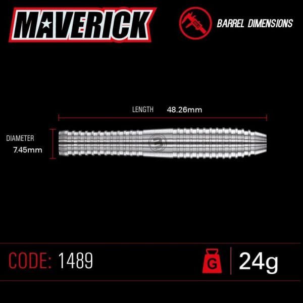 Winmau Maverick barrel dimensions 24 gram