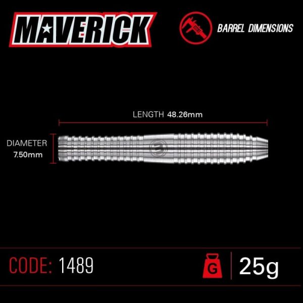 Winmau Maverick barrel dimensions 25 gram