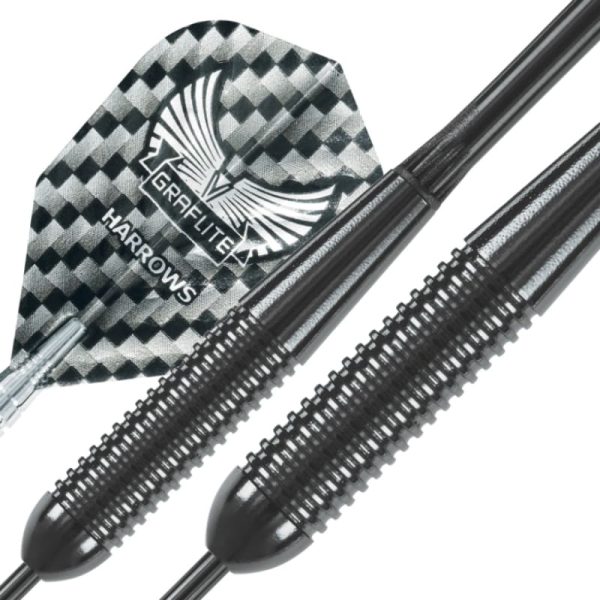 Harrows Black Arrow 19 gram Darts close up