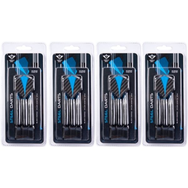 Longfield Steeltip Brass 4 sets met etui packages