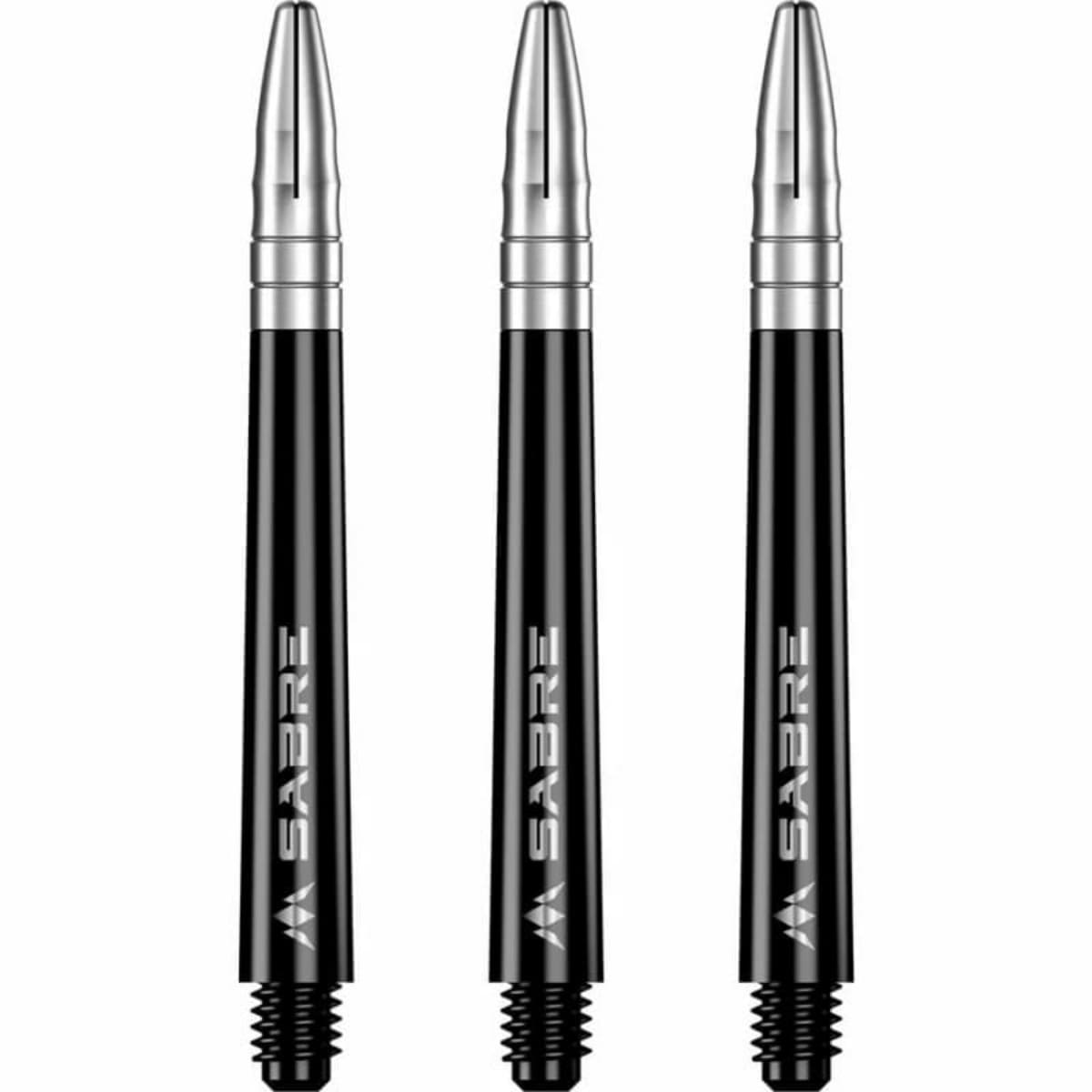 Zwarte medium Sabre shafts met zilveren alu top