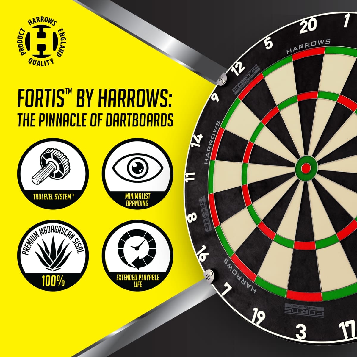 Verpakking van het Fortis dartbord