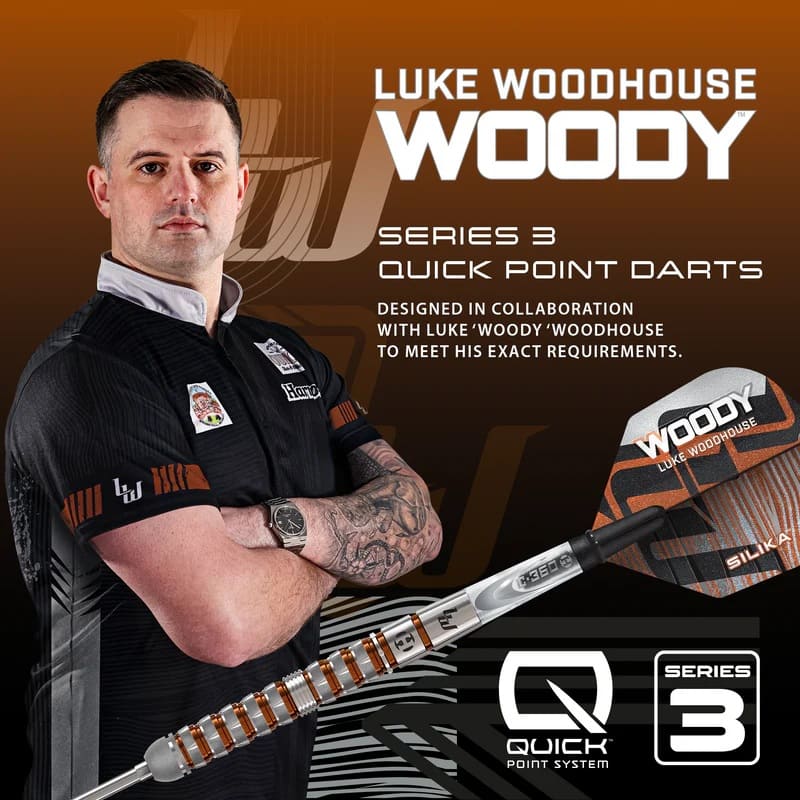 Harrows Luke Woodhouse 90% Series 3 Quick point - Dartpijlen - Afbeelding 2
