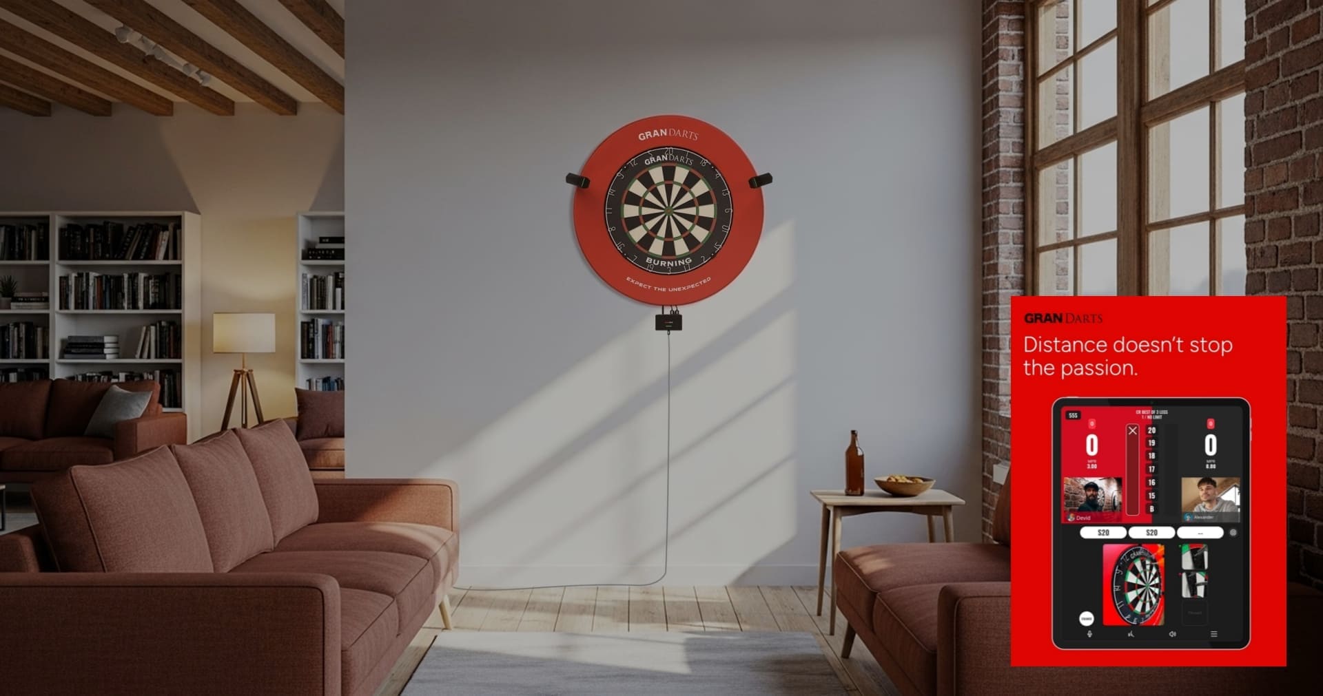 Gran Eye G2 AI scoresysteem voor dartborden met automatische scoreverwerking