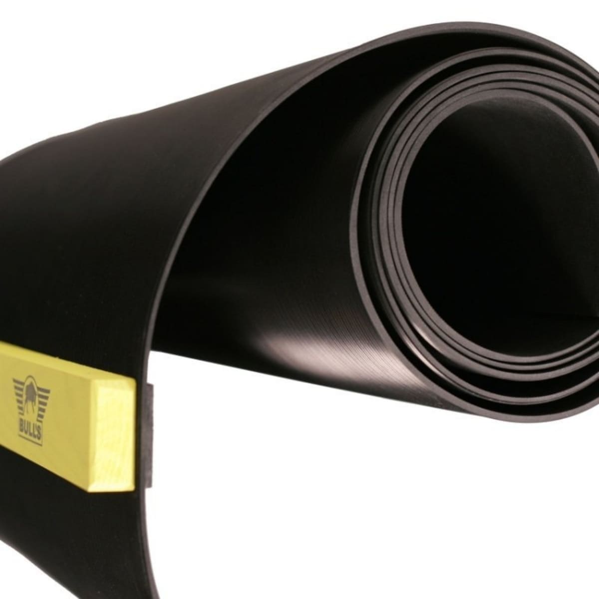 Detail van een schokabsorberende rubberen dartmat voor optimale vloerbescherming tegen vallende dartpijlen.