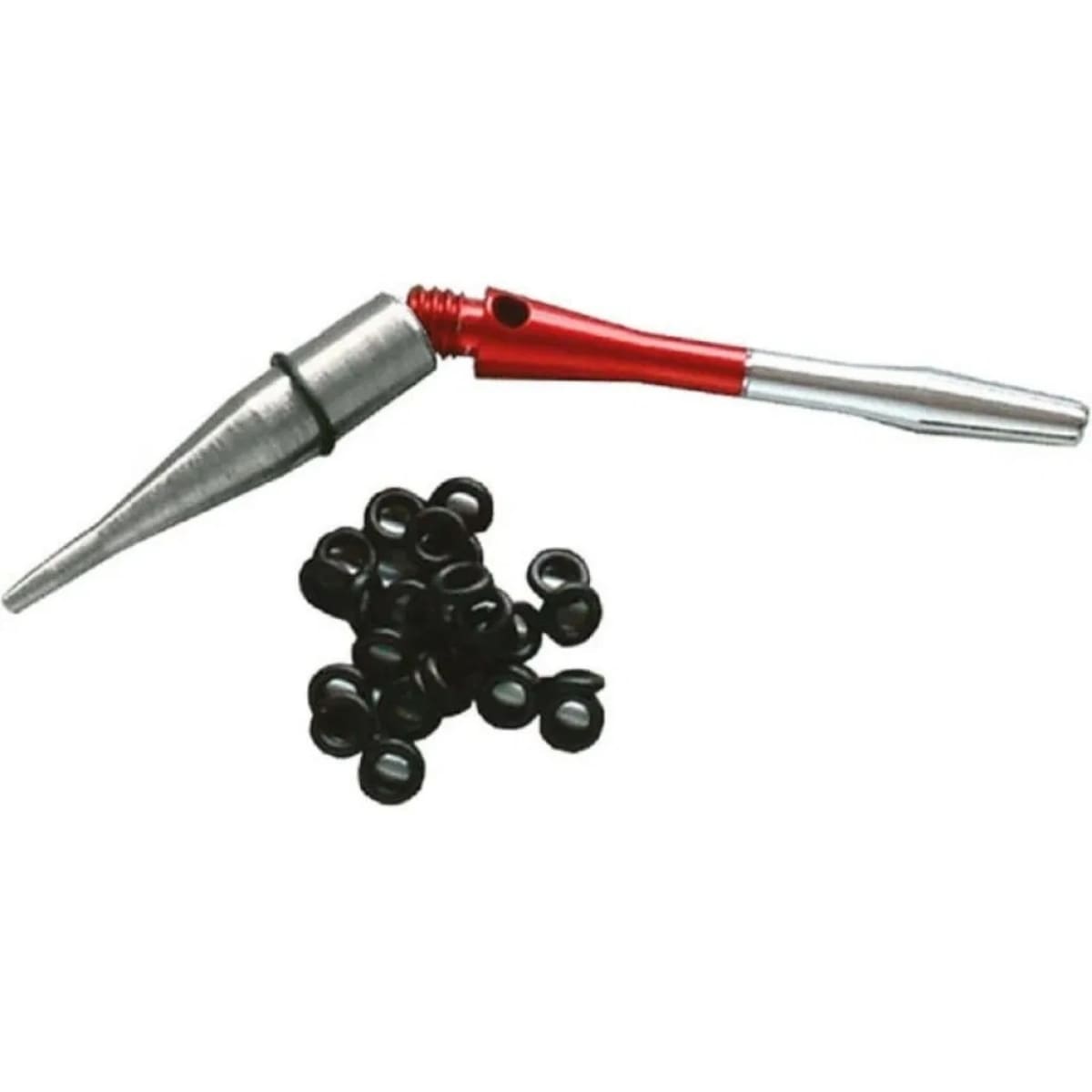 Shaft o-rings over het schroefdraad van je shaft plaatsen