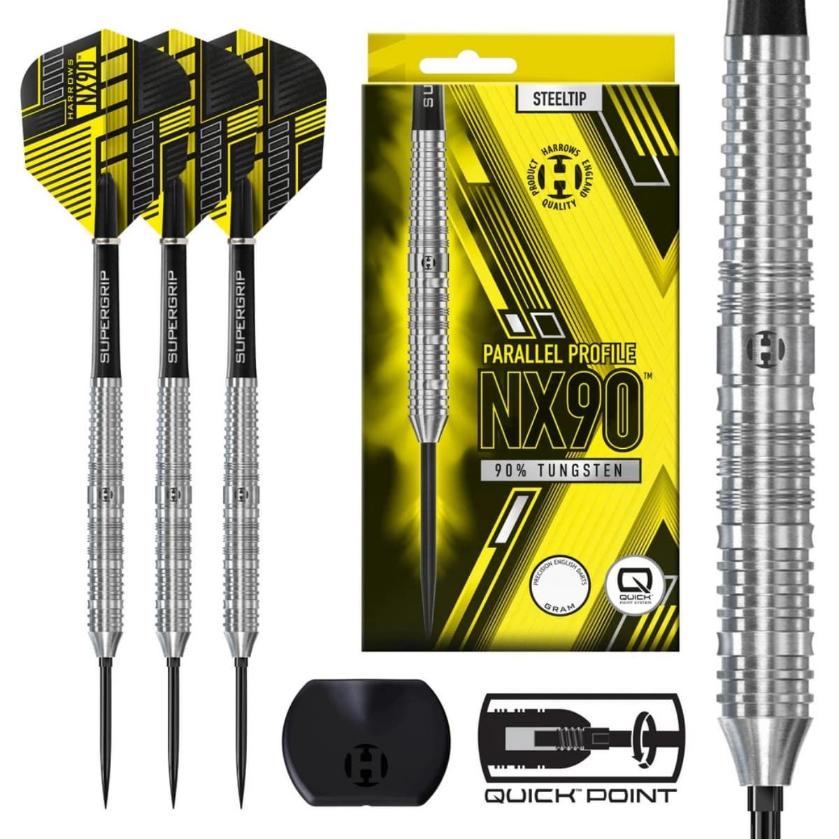 Harrows NX90 parallel quick point darts