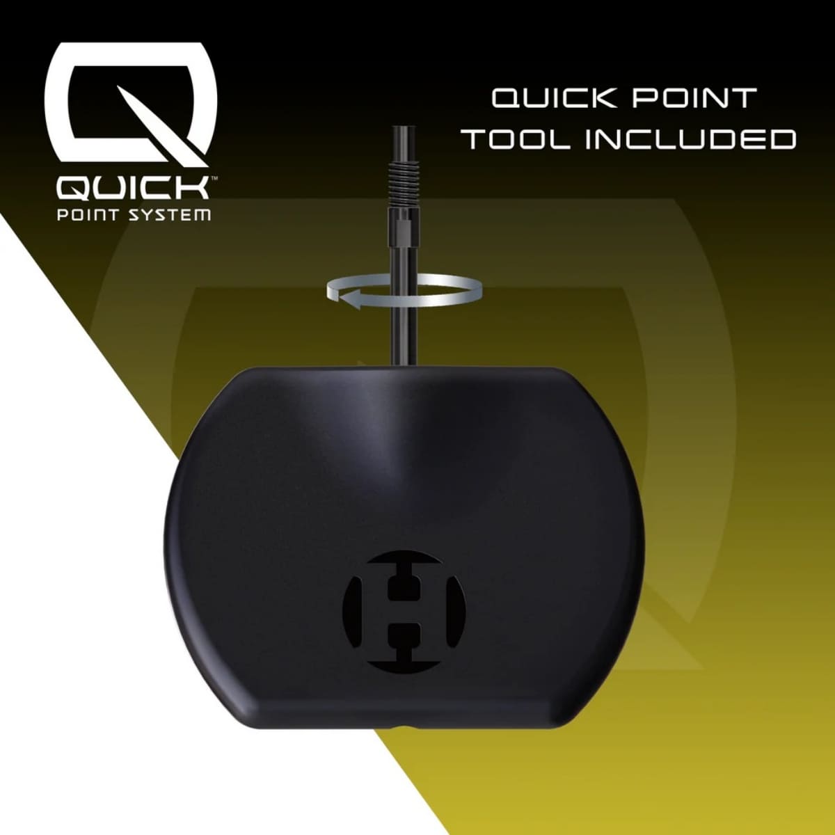 Quick point tool is inbegrepen bij de NX90 quick point darts