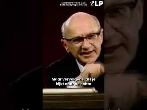 Milton Friedman over armoede
