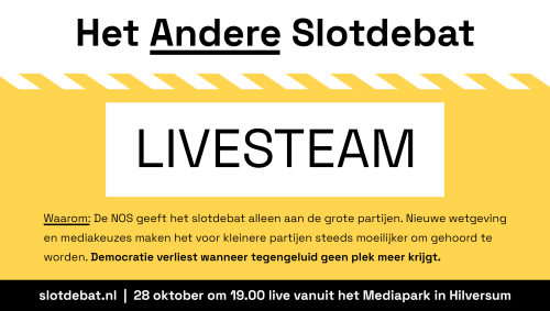 Het Andere Slotdebat – Mediapark, Hilversum