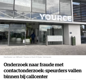 Mifratel, een dochterbedrijf van de Nederlandse firma Yource, wordt ervan verdacht de Vlaamse overheid te hebben opgelicht tijdens de coronacrisis.