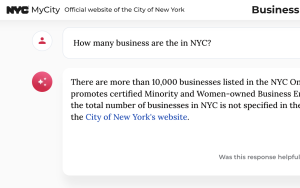 'MyCity Chatbot', de chatbot die de stad New York City in oktober 2023 lanceerde, staat  ter discussie vanwege foutieve informatieverstrekking.