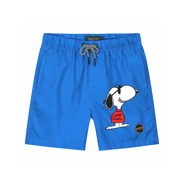Coole zwembroek blauw met Snoopy