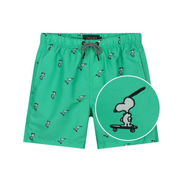 Shiwi Snoopy groene jongens zwembroek