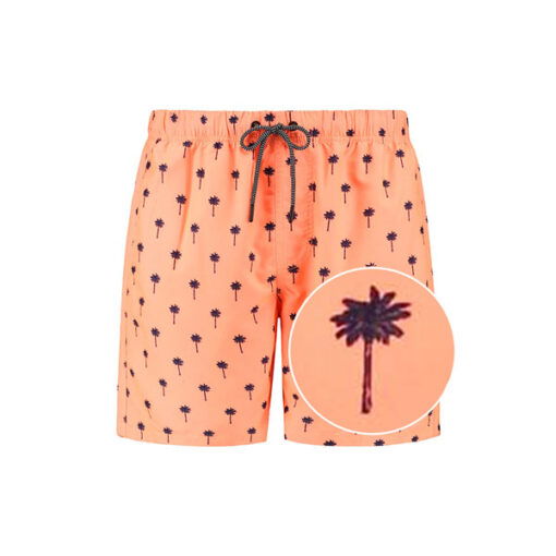 trendy heren zwembroeken met palmbomen ook in vader zoon mogelijk